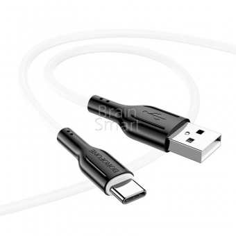 USB кабель Type-C Borofone BX63 3,0A (1м) Белый* - фото, изображение, картинка