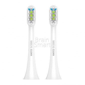 Насадки для зубн.щетки Xiaomi Soocas X3/X3U Sonic Electric Toothbrush (2шт) Белый* - фото, изображение, картинка