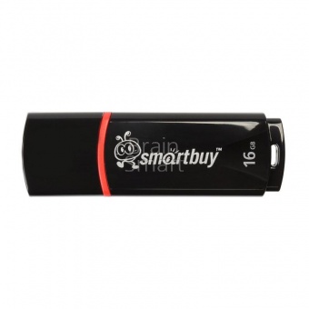 USB 2.0 Флеш-накопитель 16GB SmartBuy Crown Черный - фото, изображение, картинка