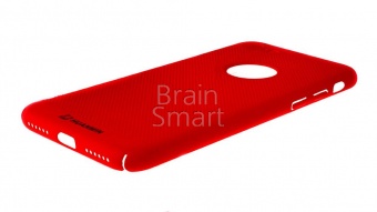 Накладка пластиковая UMI перфорированая Soft Touch iPhone 7/8 Красный - фото, изображение, картинка