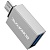 Переходник Borofone  BV2 Micro USB OTG Adapter Серый - фото, изображение, картинка