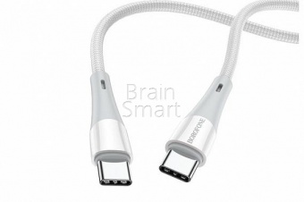 Кабель USB-C to USB-C Borofone BX60 60W/3.0A (1м) Белый* - фото, изображение, картинка