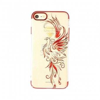 Накладка пластик Kingxbar Phoenix Series Swarovski iPhone 7/8/SE Красный - фото, изображение, картинка