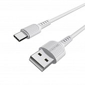 USB кабель Type-C Borofone BX16 3,0A (1м) Белый* - фото, изображение, картинка