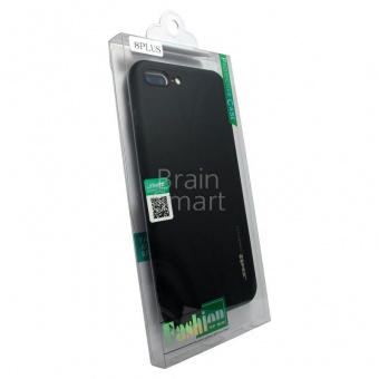 Накладка силиконовая SMTT Simeitu Soft touch iPhone 7 Plus/8 Plus Черный - фото, изображение, картинка