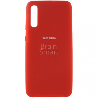 Накладка Silicone Case Samsung A705 (A70 2019) (14) Красный - фото, изображение, картинка