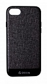 Накладка силиконовая Occa Empire с кожаной вставкой iPhone 7/8 Серый