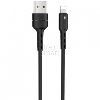 USB кабель Lightning HOCO X30 Star (1,2м) Черный - фото, изображение, картинка
