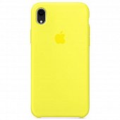 Накладка Silicone Case Original iPhone XR  (4) Жёлтый - фото, изображение, картинка