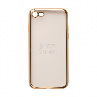 Накладка силиконовая Oucase Plating Series iPhone 7/8 c окантовкой Золотой - фото, изображение, картинка