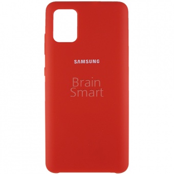 Накладка Silicone Case Samsung A515 (A51 2020) (14) Красный - фото, изображение, картинка