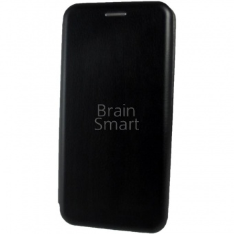 Книжка кожа Brauffen Huawei P Smart (2019) Черный тех.упак - фото, изображение, картинка