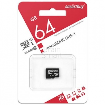 MicroSD 64GB Smart Buy Class 10 - фото, изображение, картинка