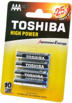Эл. питания Toshiba LR03 (4 шт/блистер) - фото, изображение, картинка