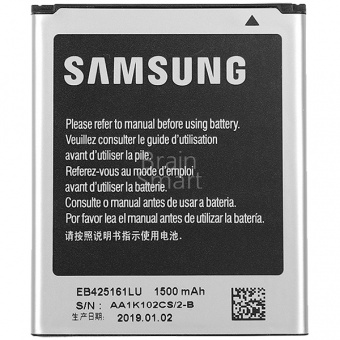 Аккумуляторная батарея Samsung (EB425161LU) J105/i8160/i8190/S7562 тех.упак - фото, изображение, картинка