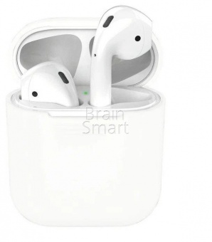 Чехол силиконовый Apple Airpods Белый* - фото, изображение, картинка