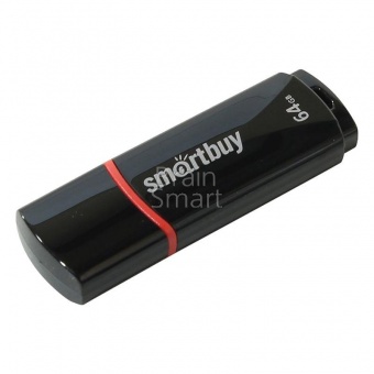 USB 2.0 Флеш-накопитель 64GB SmartBuy Crown Черный - фото, изображение, картинка
