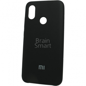 Накладка Silicone Case Xiaomi Mi 8 (18) Чёрный - фото, изображение, картинка