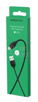 USB кабель Lightning Borofone BX19 2,4A (1м) Черный* - фото, изображение, картинка