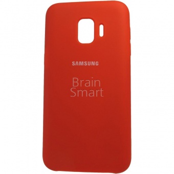 Накладка Silicone Case Samsung J260 (J2 Core 2019) (14) Красный - фото, изображение, картинка