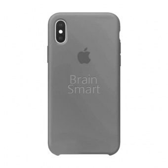 Накладка Silicone Case Original iPhone X/XS (10) Светло-Серый - фото, изображение, картинка