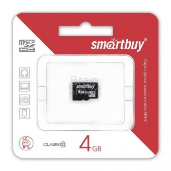 MicroSD 4GB Smart Buy Class 10 - фото, изображение, картинка