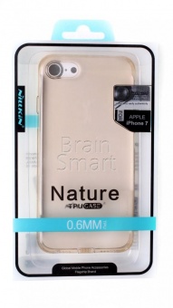 Накладка силиконовая Nillkin Nature iPhone 7/8/SE Золотой - фото, изображение, картинка