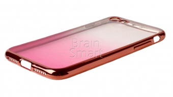 Накладка силиконовая Aspor Golden Collection с отливом iPhone 7/8 Розовый - фото, изображение, картинка