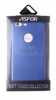 Накладка силиконовая Aspor Soft Touch Collection iPhone 7 Plus/8 Plus Синий - фото, изображение, картинка