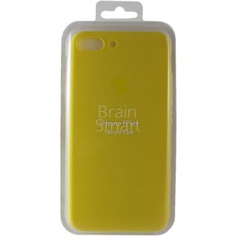 Накладка силиконовая Копия Silicone Case iPhone 7 Plus/8 Plus Желтый - фото, изображение, картинка