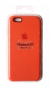 Накладка Silicone Case Original iPhone 6/6S  (2) Оранжевый - фото, изображение, картинка