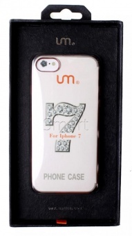Накладка силиконовая UMi с окантовкой iPhone 7/8 Розовый - фото, изображение, картинка