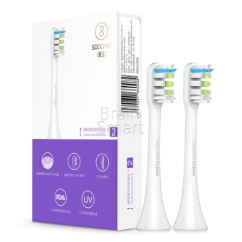 Насадки для зубной щетки Xiaomi Soocas Sonic Electric Toothbrush (2шт) Белый - фото, изображение, картинка