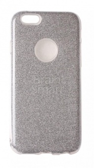 Накладка силиконовая Shine Блестящая iPhone 6/6S Серебристый - фото, изображение, картинка