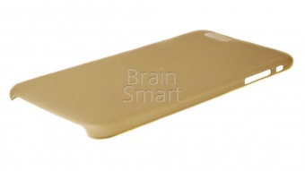 Накладка силиконовая Deppa Чехол Sky Case + защ. пленка iPhone 6 Plus (86022) Золотой - фото, изображение, картинка
