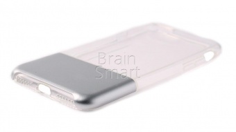 Накладка силиконовая Usams Easy Series iPhone 7/8/SE Серебряный - фото, изображение, картинка