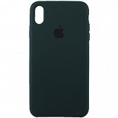 Накладка Silicone Case Original iPhone XS Max (49) Тёмно-Зелёный - фото, изображение, картинка