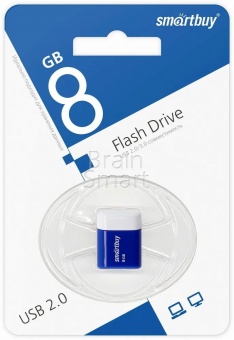 USB 2.0 Флеш-накопитель 8GB SmartBuy Lara Синий* - фото, изображение, картинка