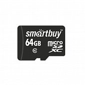 MicroSD 64GB Smart Buy Class 10 UHS-I + SD адаптер* - фото, изображение, картинка