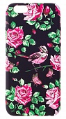 Накладка силиконовая Luxo фосфорная iPhone 6 Цветы/Птица F8
