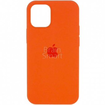 Накладка Silicone Case Original iPhone 13 Pro (13) Ярко-Оранжевый - фото, изображение, картинка
