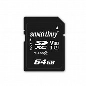 MicroSD 64GB Smart Buy Class 10 + SD адаптер* - фото, изображение, картинка