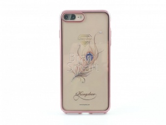 Накладка пластик Kingxbar Classic Series-Plumage Swarovski iPhone 7 Розовый