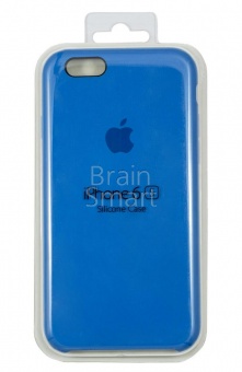 Накладка Silicone Case Original iPhone 6/6S  (3) Светло-Синий - фото, изображение, картинка