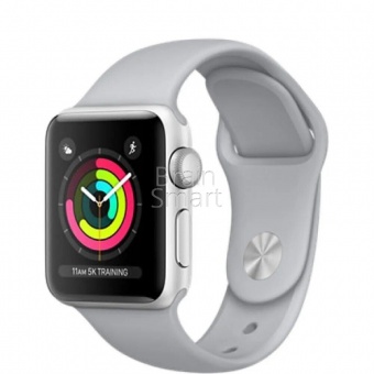 Ремешок силиконовый Sport для Apple Watch (38/40мм) M (26) Туман - фото, изображение, картинка