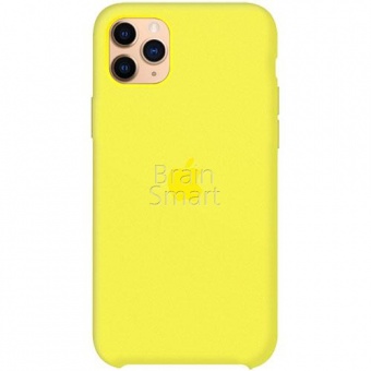 Накладка Silicone Case Original iPhone 11 Pro Max  (4) Желтый - фото, изображение, картинка