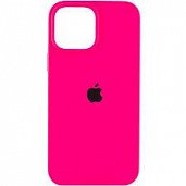 Накладка Silicone Case Original iPhone 14 Pro (47) Ярко-Розовый* - фото, изображение, картинка