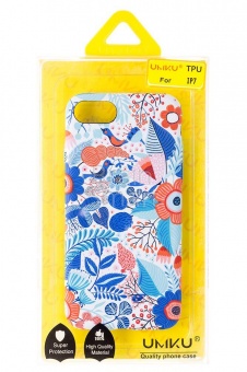 Накладка силиконовая Umku iPhone 7/8 Цветы(5) - фото, изображение, картинка