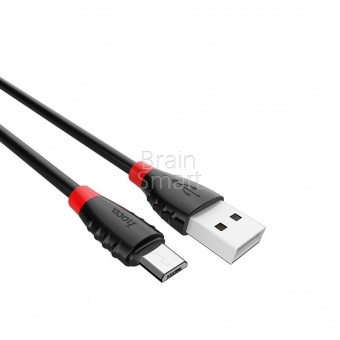 USB кабель Micro HOCO X27 Excellent (1м) Черный - фото, изображение, картинка