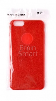Накладка силиконовая Shine Блестящая iPhone 6 Plus Красный - фото, изображение, картинка